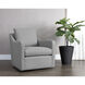 Brianna Liv Dove Swivel Lounge Chair, Swivel